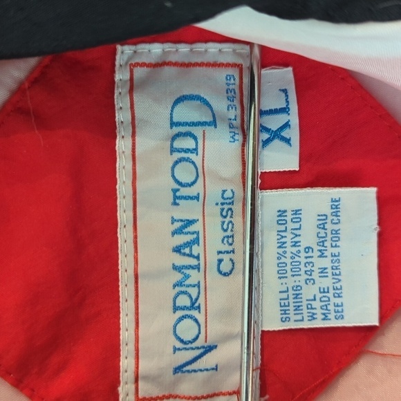 Norman Todd Classic Vintage Nascar Pepsi Jacket XL Red Black White Pockets y2k - Picture 9 of 11